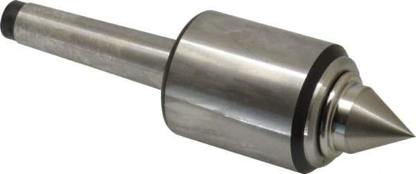 Royal Products - MT2 Taper Shank, 1-3/4" Head Diam 2,155 Lb Capacity Live Center - 6,000 Max RPM, 2.12" Head Length, 7/8" Point Diam, 1.07" Point Len, 885 Lb Max Workpc, 5-13/16" OAL, 3/8" Tip Diam, Standard Point - Exact Tool & Supply