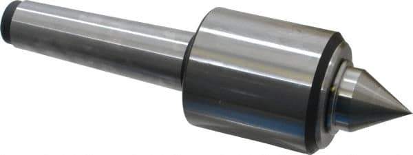 Royal Products - MT4 Taper Shank, 2.45" Head Diam 4,390 Lb Capacity Live Center - 5,000 Max RPM, 2.78" Head Length, 1-1/4" Point Diam, 1.47" Point Len, 2,240 Lb Max Workpc, 8-5/8" OAL, 1/2" Tip Diam, Standard Point - Exact Tool & Supply