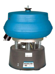 Raytech - 0.75 Cu Ft, 1/3 hp, Wet/Dry Operation Vibratory Tumbler - Adjustable Amplitude, Flow Through Drain - Exact Tool & Supply