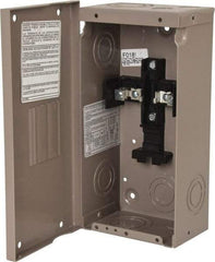 Eaton Cutler-Hammer - 2 Circuits, 120/240 VAC, 40 Amp Main, 14 AWG, Surface, Indoor Main Lug Load Center - 1 Phase, 1 NEMA Rating, 4-1/2 Inch Wide x 3.13 Inch Deep x 9-1/2 Inch High - Exact Tool & Supply