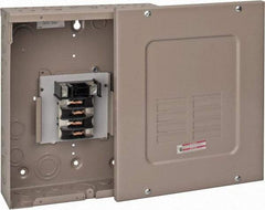 Eaton Cutler-Hammer - 8 Circuits, 120/240 VAC, 125 Amp Main, 6-1/0 AWG, Surface, Indoor Main Lug Load Center - 1 Phase, 1 NEMA Rating, 11 Inch Wide x 3.69 Inch Deep x 13 Inch High - Exact Tool & Supply