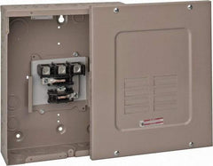 Eaton Cutler-Hammer - 6 Circuits, 208/120 VAC, 125 Amp Main, 14-1/0 AWG, Surface, Indoor Main Lug Load Center - 3 Phase, 1 NEMA Rating, 11 Inch Wide x 3.69 Inch Deep x 13 Inch High - Exact Tool & Supply