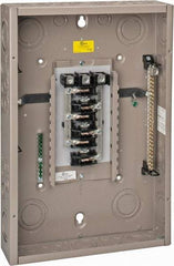 Eaton Cutler-Hammer - 18 Circuits, 208/120 VAC, 125 Amp Main, 6-2/0 AWG, Indoor Main Lug Load Center - 3 Phase, 1 NEMA Rating, 14.31 Inch Wide x 3.88 Inch Deep x 21 Inch High - Exact Tool & Supply