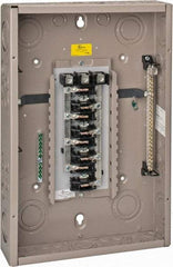 Eaton Cutler-Hammer - 24 Circuits, 208/120 VAC, 125 Amp Main, 6-2/0 AWG, Indoor Main Lug Load Center - 3 Phase, 1 NEMA Rating, 14.31 Inch Wide x 3.88 Inch Deep x 21 Inch High - Exact Tool & Supply