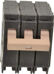 Eaton Cutler-Hammer - 60 Amp, 120/240 VAC, 3 Pole, Plug In Type CH Circuit Breaker - Thermal Magnetic Trip, 10 kA Breaking Capacity, 14-6 AWG - Exact Tool & Supply