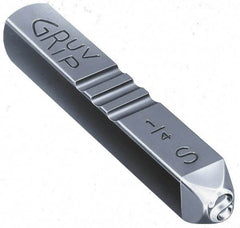 Made in USA - 3/8" Character Size, 8 Character, Heavy Duty Individual Steel Stamp - Steel, Individual - Exact Tool & Supply