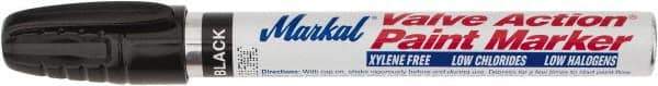 Markal - Black Permanent Marker - Felt Tip - Exact Tool & Supply