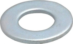 Value Collection - 3/8" Screw, Steel SAE Flat Washer - 13/32" ID x 13/16" OD, 1/16" Thick, Zinc-Plated Finish - Exact Tool & Supply