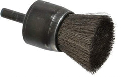 Osborn - 1" Brush Diam, Crimped, End Brush - 1/4" Diam Shank, 20,000 Max RPM - Exact Tool & Supply