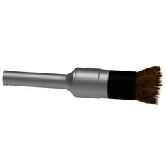 Osborn - 1/2" Brush Diam, Crimped, End Brush - 1/4" Diam Shank, 10,000 Max RPM - Exact Tool & Supply