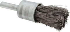 Osborn - 1/2" Brush Diam, Knotted, End Brush - 1/4" Diam Shank, 22,000 Max RPM - Exact Tool & Supply