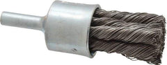 Osborn - 3/4" Brush Diam, Knotted, End Brush - 1/4" Diam Shank, 20,000 Max RPM - Exact Tool & Supply