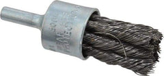Osborn - 3/4" Brush Diam, Knotted, End Brush - 1/4" Diam Shank, 20,000 Max RPM - Exact Tool & Supply