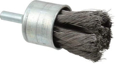 Osborn - 1" Brush Diam, Knotted, End Brush - 1/4" Diam Shank, 20,000 Max RPM - Exact Tool & Supply