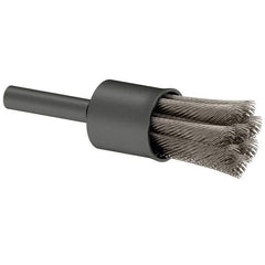 Osborn - 1/2" Brush Diam, Knotted, End Brush - 1/4" Diam Shank, 22,000 Max RPM - Exact Tool & Supply