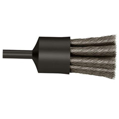 Osborn - 3/4" Brush Diam, Knotted, End Brush - 1/4" Diam Shank, 20,000 Max RPM - Exact Tool & Supply