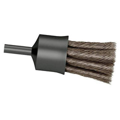 Osborn - 3/4" Brush Diam, Knotted, End Brush - 1/4" Diam Shank, 20,000 Max RPM - Exact Tool & Supply