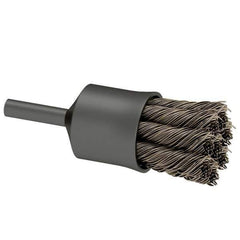 Osborn - 1" Brush Diam, Knotted, End Brush - 1/4" Diam Shank, 20,000 Max RPM - Exact Tool & Supply
