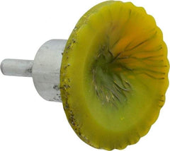 Osborn - 2" Brush Diam, Encapsulated, Flared End Brush - 1/4" Diam Shank, 20,000 Max RPM - Exact Tool & Supply