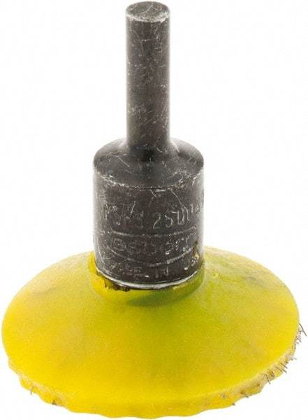 Osborn - 1-3/4" Brush Diam, Encapsulated, Flared End Brush - 1/4" Diam Shank, 25,000 Max RPM - Exact Tool & Supply