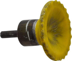 Osborn - 2" Brush Diam, Encapsulated, Flared End Brush - 1/4" Diam Shank, 20,000 Max RPM - Exact Tool & Supply