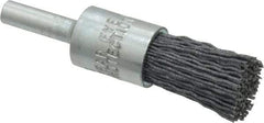 Osborn - 120 Grit, 1/2" Brush Diam, End Brush - Fine Grade, 1/4" Diam Shank, 9,000 Max RPM - Exact Tool & Supply