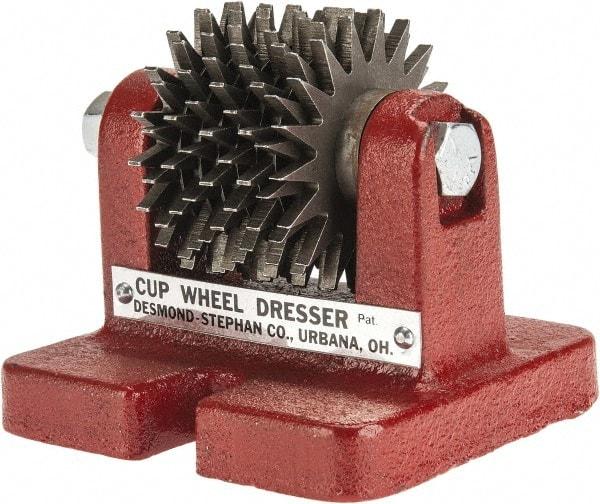 Desmond - Heavy Duty Cup Wheel Dresser with Cutters - Floor Mount, Disc Cutter - Exact Tool & Supply