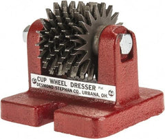 Desmond - Heavy Duty Cup Wheel Dresser with Cutters - Floor Mount, Disc Cutter - Exact Tool & Supply