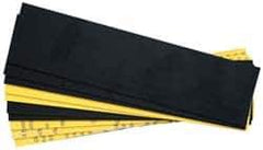 Gravotech - 8 Inch Long x 2 Inch High, Plastic Engraving Stock - Yellow and Black - Exact Tool & Supply
