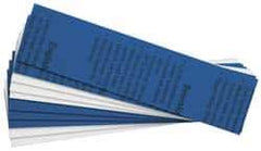 Gravotech - 8 Inch Long x 2 Inch High, Plastic Engraving Stock - Blue and White - Exact Tool & Supply