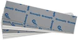 Gravotech - 10 Inch Long x 2 Inch High, Plastic Engraving Stock - Gray and White - Exact Tool & Supply