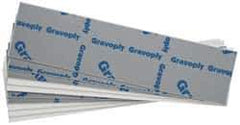 Gravotech - 8 Inch Long x 2 Inch High, Plastic Engraving Stock - Gray and White - Exact Tool & Supply