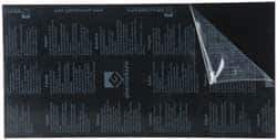 Gravotech - 24 Inch Long x 12 Inch High, Plastic Engraving Stock - Black and White - Exact Tool & Supply