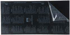 Gravotech - 24 Inch Long x 12 Inch High, Plastic Engraving Stock - Black and White - Exact Tool & Supply