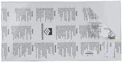 Gravotech - 24 Inch Long x 12 Inch High, Plastic Engraving Stock - White and Black - Exact Tool & Supply