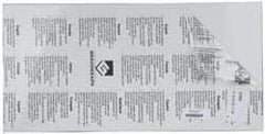 Gravotech - 24 Inch Long x 12 Inch High, Plastic Engraving Stock - White and Black - Exact Tool & Supply
