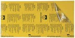 Gravotech - 24 Inch Long x 12 Inch High, Plastic Engraving Stock - Yellow and Black - Exact Tool & Supply