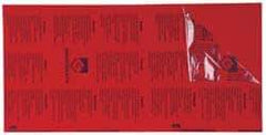 Gravotech - 24 Inch Long x 12 Inch High, Plastic Engraving Stock - Red and White - Exact Tool & Supply