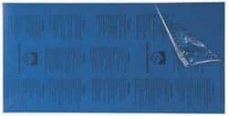 Gravotech - 24 Inch Long x 12 Inch High, Plastic Engraving Stock - Blue and White - Exact Tool & Supply