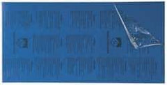 Gravotech - 24 Inch Long x 12 Inch High, Plastic Engraving Stock - Blue and White - Exact Tool & Supply