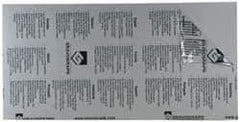 Gravotech - 24 Inch Long x 12 Inch High, Plastic Engraving Stock - Gray and White - Exact Tool & Supply