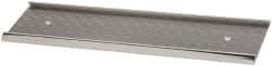 Gravotech - 8 Inch Long x 2 Inch High, Aluminum Wall Plate Holder - Silver - Exact Tool & Supply