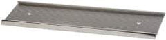 Gravotech - 8 Inch Long x 2 Inch High, Aluminum Wall Plate Holder - Silver - Exact Tool & Supply