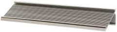 Gravotech - 8 Inch Long x 2 Inch High, Aluminum Desk Plate Holder - Silver - Exact Tool & Supply