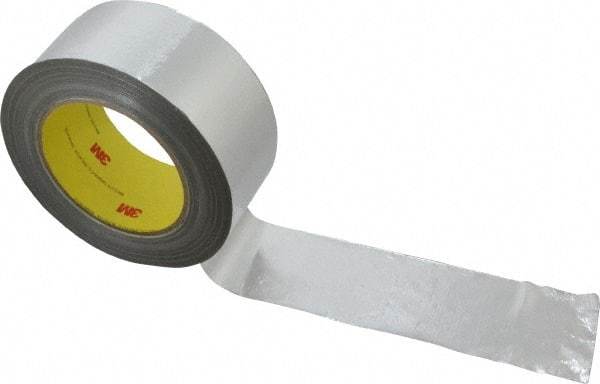 3M - 36 Yd Long x 2" Wide, Series 363, Silver Aluminum Tape - 7.3 mil Thick, 135 Lb/In Tensile Strength - Exact Tool & Supply