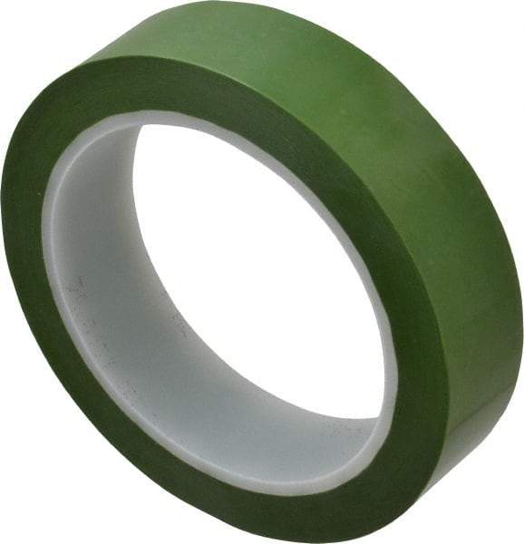 3M - 72 Yds. x 1", Green Polyester Film Tape - 8402 Series, 1.9 mil Thick, 25 Lb./Inch Tensile Strength - Exact Tool & Supply