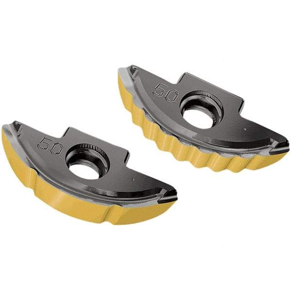 Iscar - BLR320 QCS Grade IC808 Carbide Milling Insert - TiAlN/AlTiN/TiN Finish, 4.6mm Thick, 16mm Corner Radius - Exact Tool & Supply