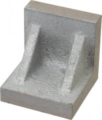 Interstate - 2" Wide x 2" Deep x 2" High Cast Iron Machined Angle Plate - Standard Plate, Flat Surface, Double Web, Single Plate - Exact Tool & Supply