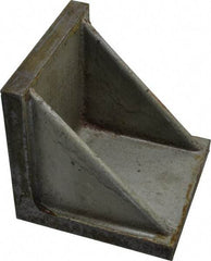Interstate - 4" Wide x 4" Deep x 4" High Cast Iron Precision-Ground Angle Plate - Standard Plate, Flat Surface, Double Web, Single Plate - Exact Tool & Supply