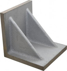 Interstate - 6" Wide x 6" Deep x 6" High Cast Iron Precision-Ground Angle Plate - Standard Plate, Flat Surface, Double Web, Single Plate - Exact Tool & Supply